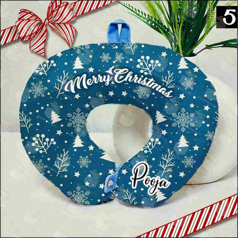 Personalised Neck Pillow for Christmas